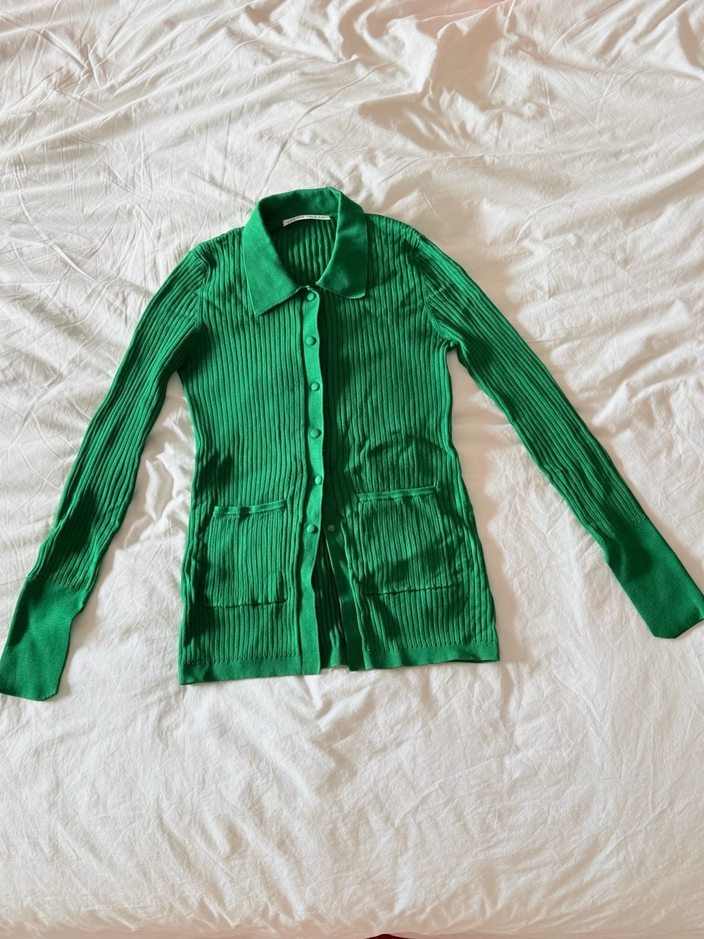 Live The Process “Tuxedo Cardigan” in Holy Basil Green Size M